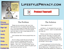 Tablet Screenshot of lifestyleprivacy.com